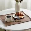 Walnut Tea Tray Rectangular Coffee Shop Dessert Snack Tray Tea Cup Storage Tray High-grade Wooden Plate