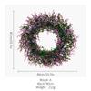 15.7" Door Wreath, Front Door Wreath Pendant, Plastics Artificial Flower Wreath, Home Door Ring Decoration, Large Artificial Eucalyptus Wreaths