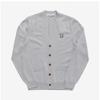 MaiSon KitSune Mm00509kt1036 H120 Bold Fox Head Patch V Neck Men S Cardigan