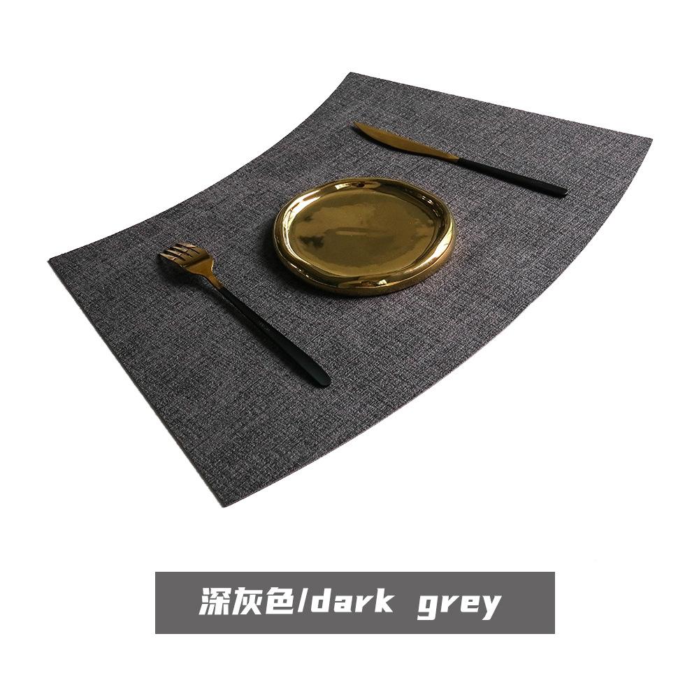

30*45CM Leather Dining Table Mat Round Table Household Dining Table Mat Hotel Restaurant Waterproof Oil-proof Heat-insulating 50cm 30cm