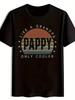 Black Graphic T-shirt - "Like a Grandpa Only Cooler" Funny Print