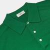 VERNO 24Ss Cashtouch Saddle Sleeve Polo Knit E.Green