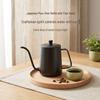 Teflon 600ml Pour-Over Coffee Maker with Lid and Long Spout, 304 Stainless Steel Manual Brewer