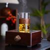 Holding a Wooden Ring Fair Cup High Borosilicate Heat-resistant Glass Drinking Cup Household Living Room Hospitality Glass