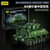 M4 Sherman mittlerer Panzer Militärbausteine MOC Ziegelmodell Pädagogisches DIY Bausteine Spielzeug für Erwachsene Weihnachtsgeschenke
