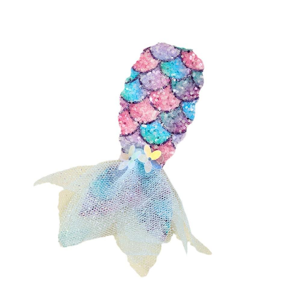Mermaid Sequin Hairpin Clip for Girls - Cute Princess Bangs Headdress