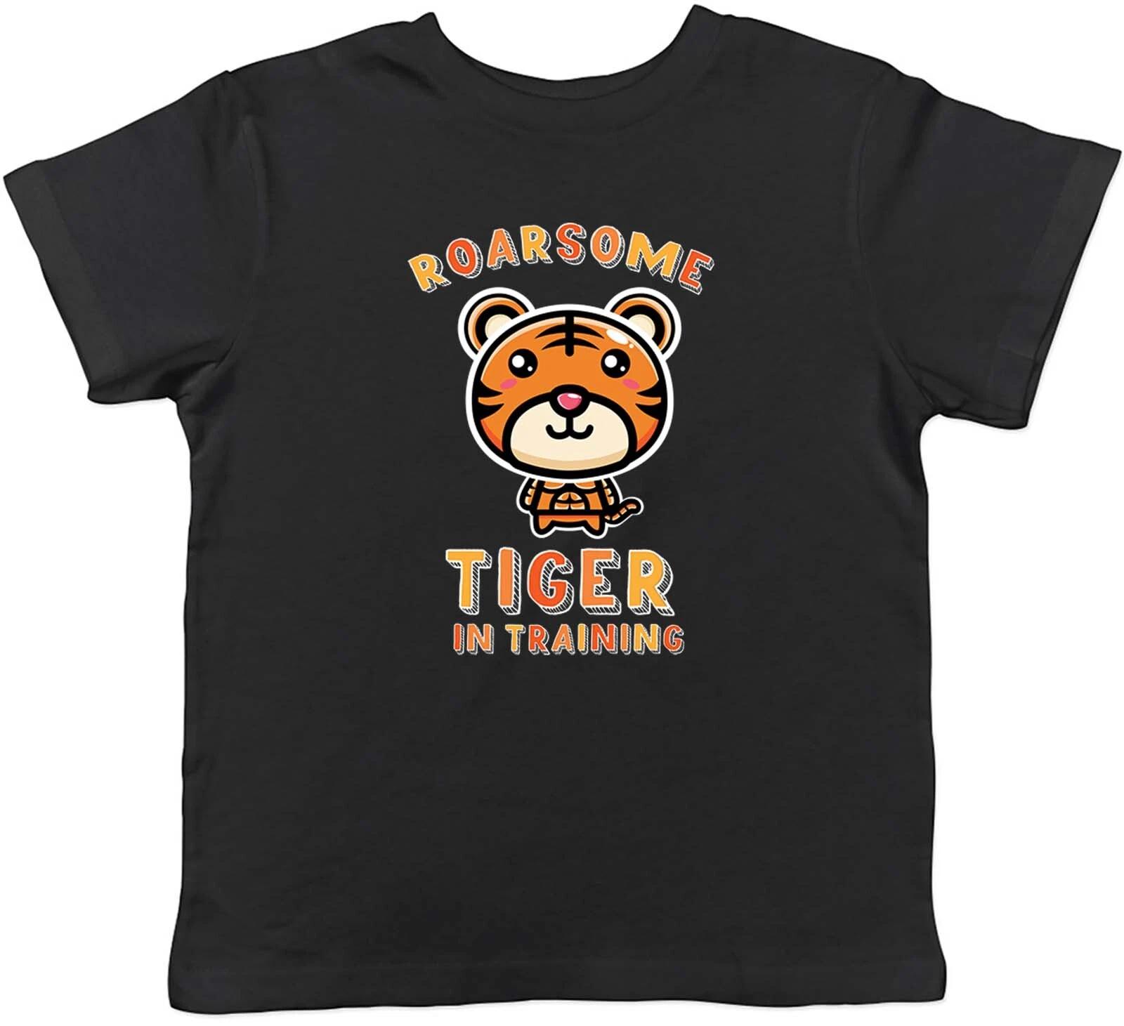 Roarsome Tiger In Training Childrens Kids T-Shirt Boys Girls Gift 100