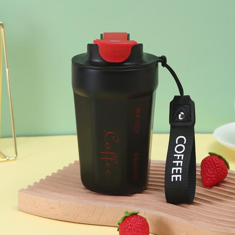 New Fashion Steel Coffee Cup Portable Rope Handy Mug Stylish Coke Coffee Drinking Cup Durable Durable Useful Useful Safe