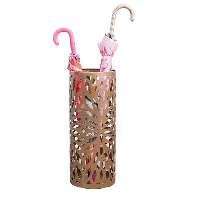 

Good-Umbrella Stand Household Hotel,Hollow Umbrella Bucket ,Multifunctional Umbrella Drain Stand золотий