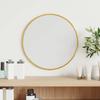Vidaxl Wall Mirror, Gold, Ø 30 Cm, Round