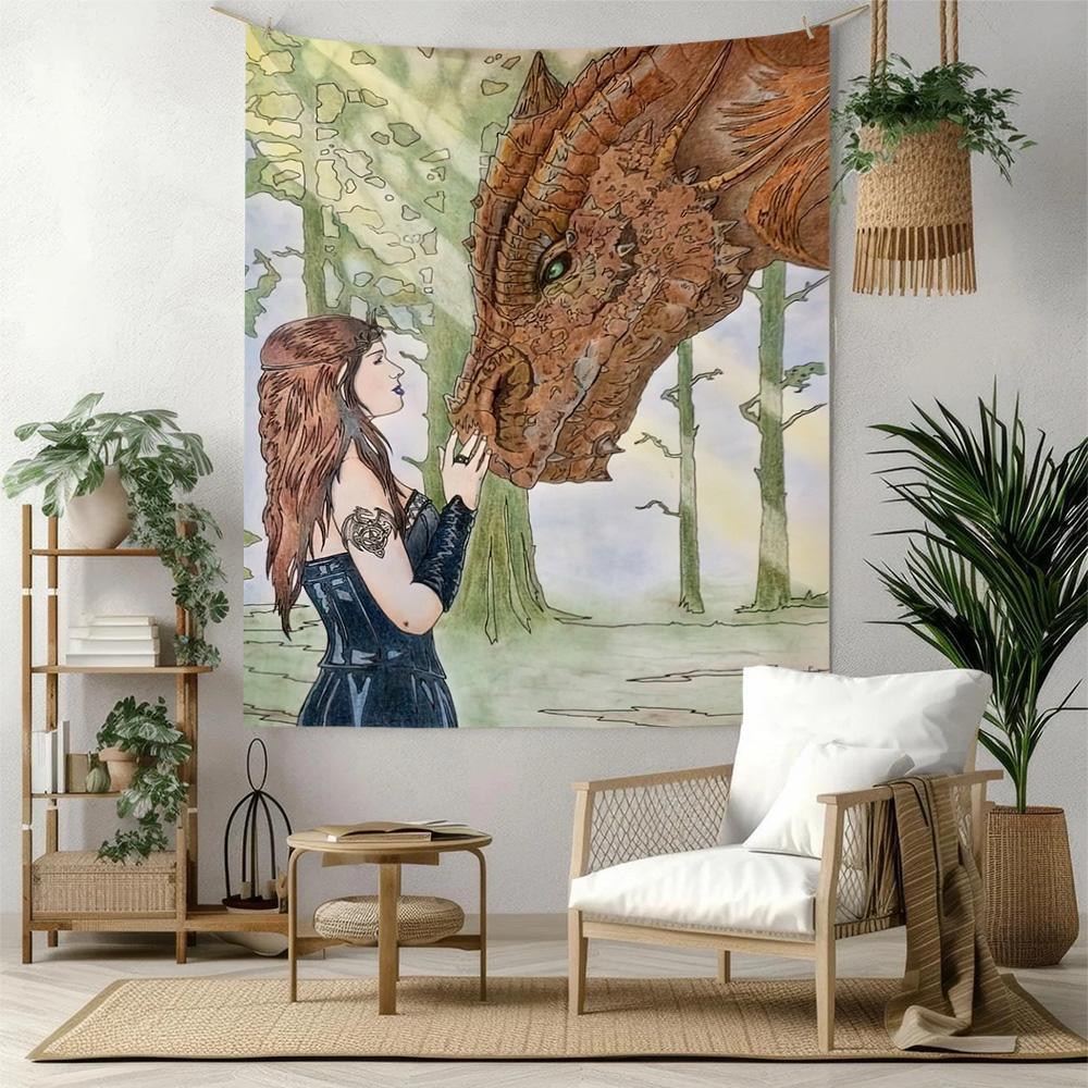 Gothic Style Wall Decor Tapestry Art For Pet Memorial Birthdaywedding Party Backdrop Family Gift