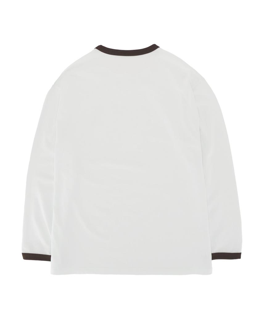 OUTSIDE FROG Team.Frog Long Sleeve Ringer Tee (Off-White)