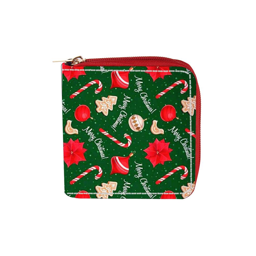 Anime Deer Santa Short Zipper Small Wallet + Wallet Clutch