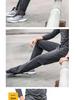 Men's Plus Size Quick-Dry Ice Silk Straight-Leg Pants for Summer Outdoor Work
