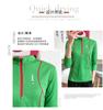 Spring and Autumn Outdoor Ice Silk Sports Skin Clothes Quick Drying Women's Running Fitness Thin Mountaineering Breathable Stand Collar Quick Drying 