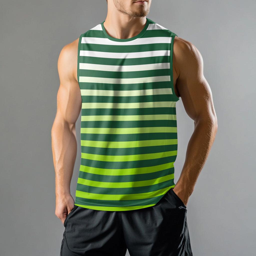 Men's Fashion Printed Sports Casual Sleeveless Vest
