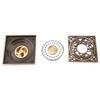 Antique Brass 10cm Shower Floor Drain Bathroom Waste Drain Strainer Cover Grate(#3)