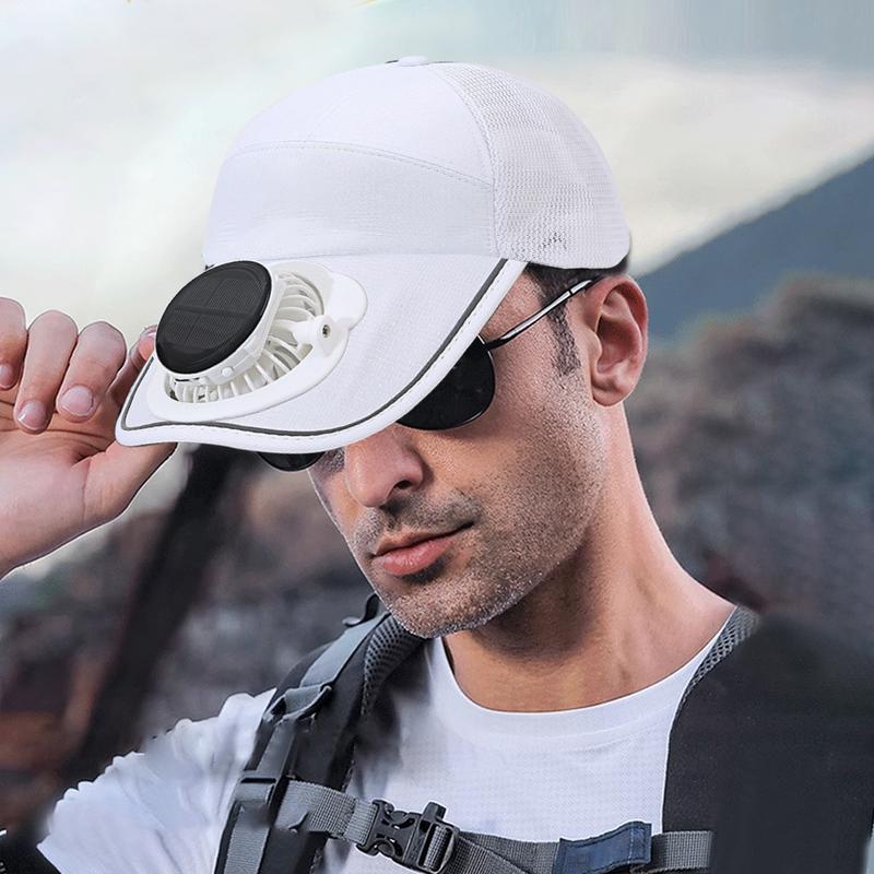 Summer Hat With Fan Solar Powered Sun Fan Hat Power Breathable Sun Fan Men Women Sports Outdoor Sun Protection Cooling Hat