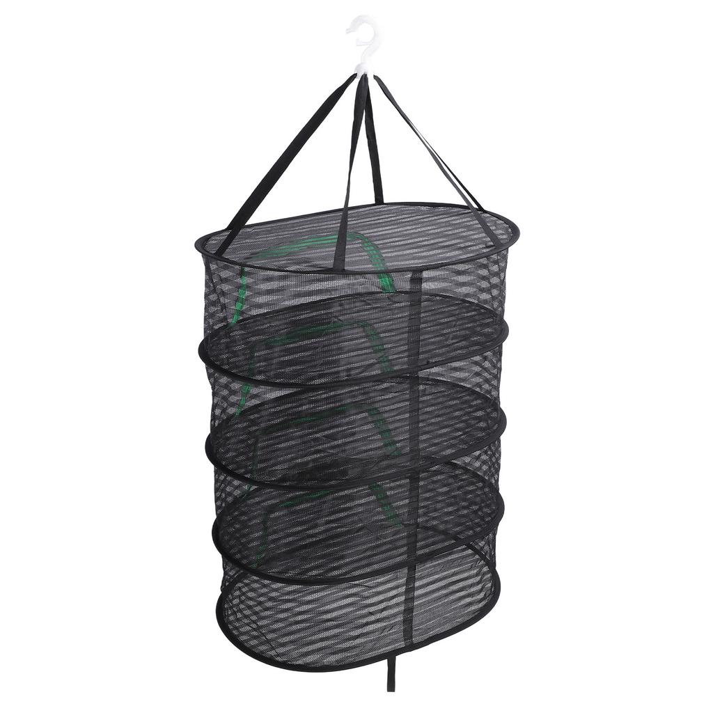 Hanging Drying Mesh with Zipper Breathable Polyester Foldable Hanging Mesh Drying Rack for Fish