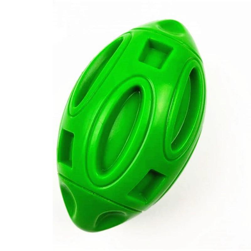 Rugby Ball Dog Squeaky Toy Pet Chew Balls For Medium Large Dogs Gift Durable