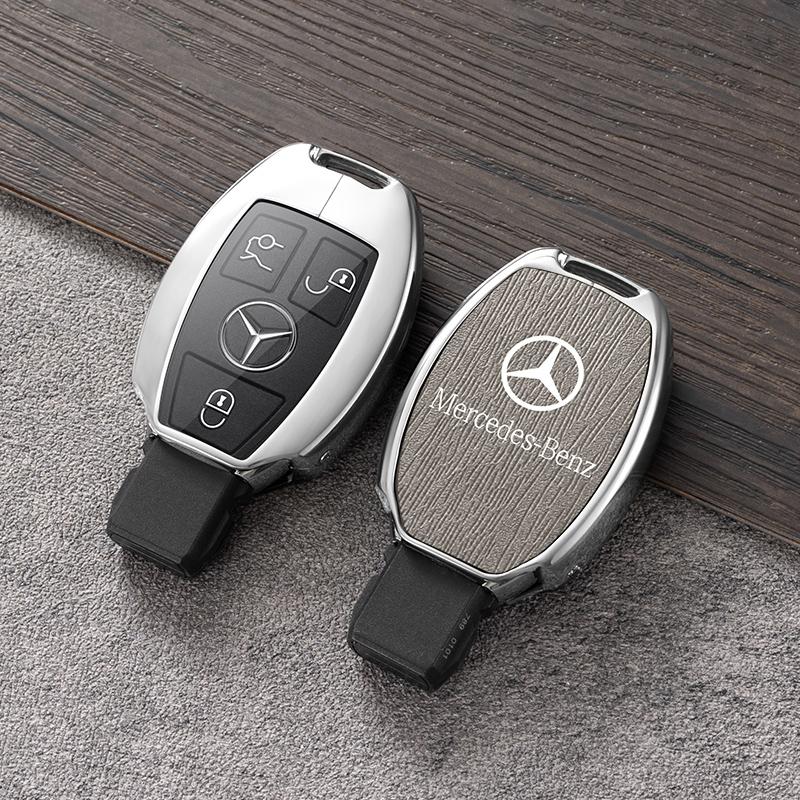 New Zinc Alloy Car Key Case Cover Shell Fob Bag For Mercedes Benz W204 W205 W212 W213 W176 W177 W219 A B C E S Class GLC CLA AMG