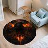 Crow,Round Area Rug,Carpet Rug for Living Room Bedroom Sofa Playroom Decor,Non-slip Floor Mat