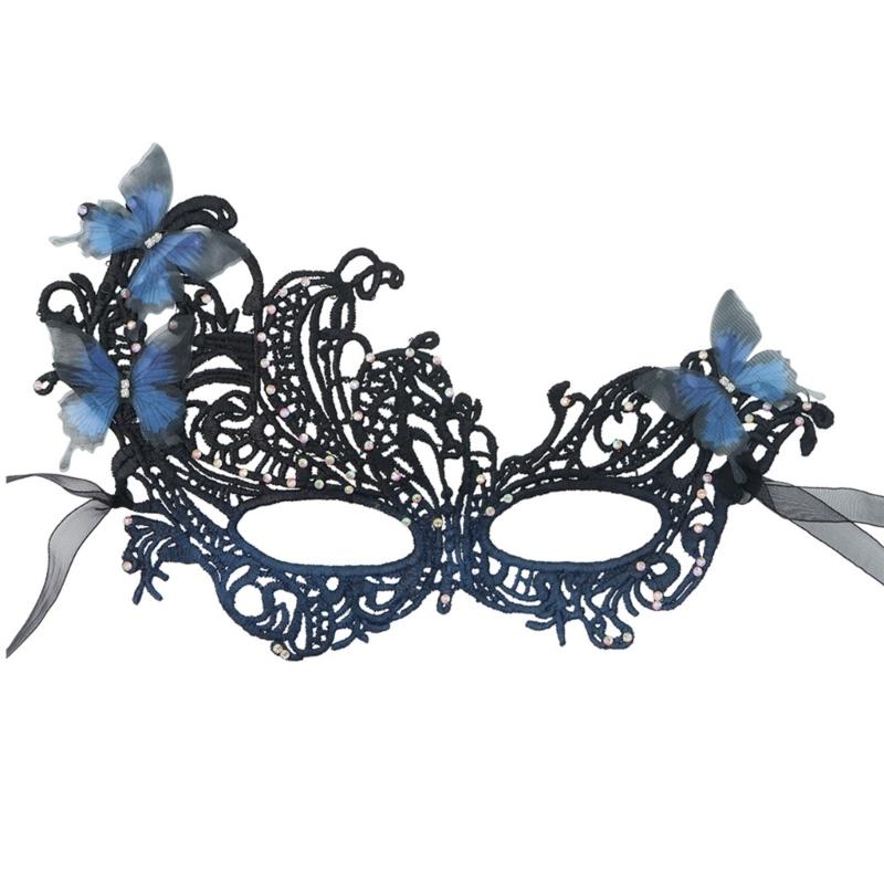 Half Face Lace Mask Masquerades Mask Eye Mask With Gradient Design Perfect For Halloweens And Cosplays