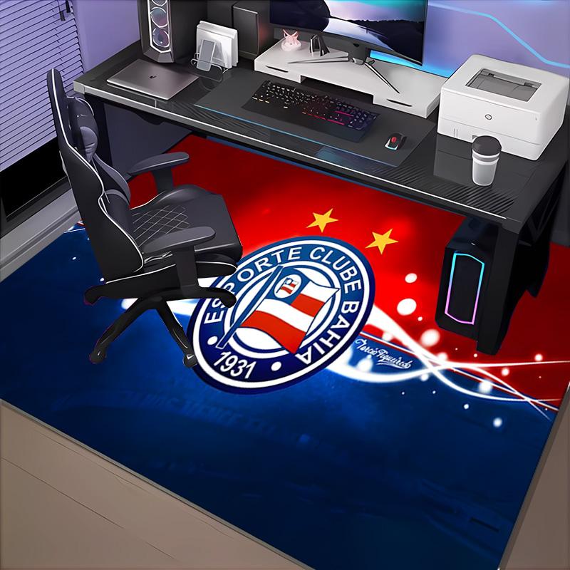 1PC Bahia Fc Crest Design Rug Game Carpet, Floor Mat for Bedroom Living Room Entryway Rug, Home Decor Idea Gift for Christmas birthday