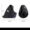 JOMAA Wireless Bluetooth RGB Ergonomic Vertical Mouse with Dual Mode & Speed Roller