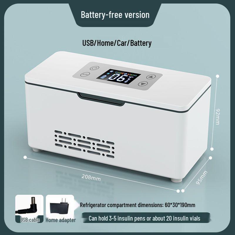 Портативный мини-холодильник для инсулина с автомобильной зарядкой для лекарств