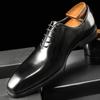 Hanmce Oxford Schuhe Mode Echtes Leder Atmungsaktiv Lackleder Schuhe Für Männer