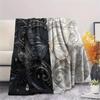 1Pc Butterfly Print Flannel Blanket, High quality Comfortable for All Seasons, Home Decor, Warmth and Comfort, Perfect for Christmas Gifts W35