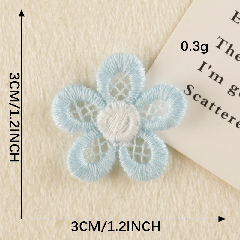 Embroidery Label Cartoon Flower Embroidery Sticker Diy Hand Account Accessories Accessories Patch Brooch Jewelry Hair Accessories Cloth Sticker