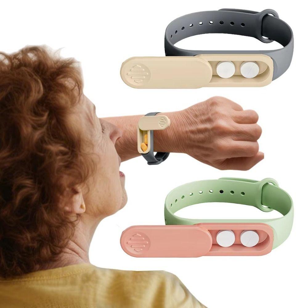 Sealed Wristband Pill Case 360° Rotating Pill Storage Box Portable Emergency Pill Box Hiking
