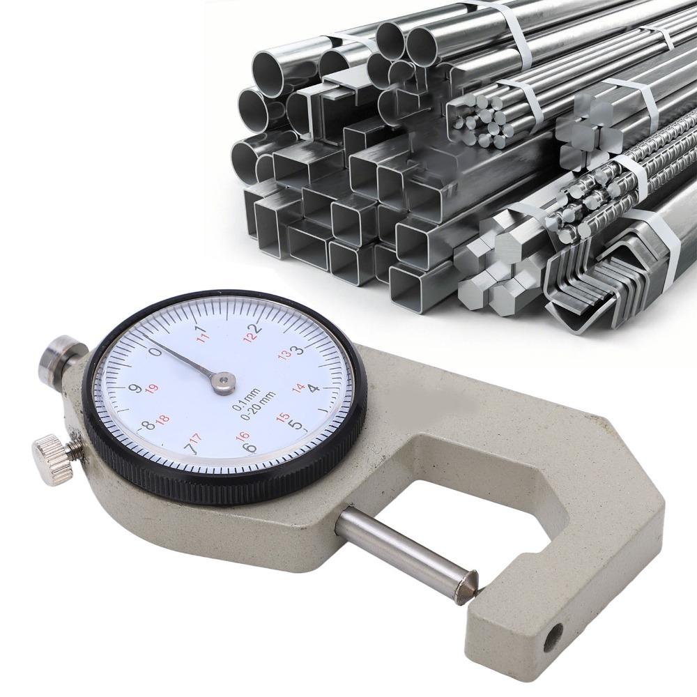 Pointer Display Thickness Micrometer 0-20mm Range Portable Thickness Meter  For Fabrics