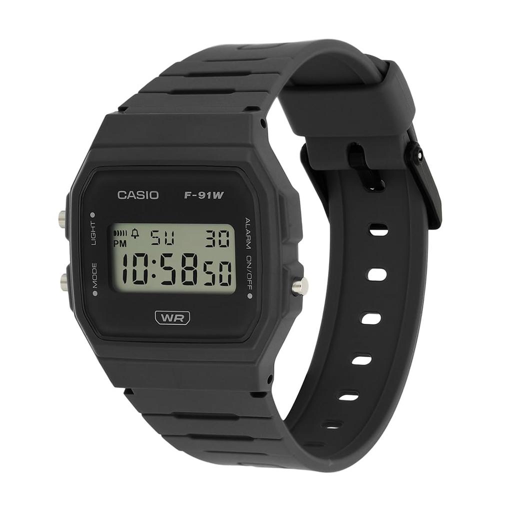 Casio modern watch, black/white,