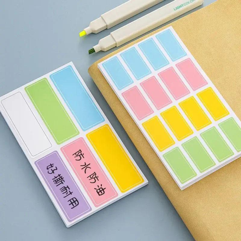 Waterproof Self-Adhesive Name Labels Stickers School Office Home Organization, Writable DIY Classification Tags Jars Notebooks Decor