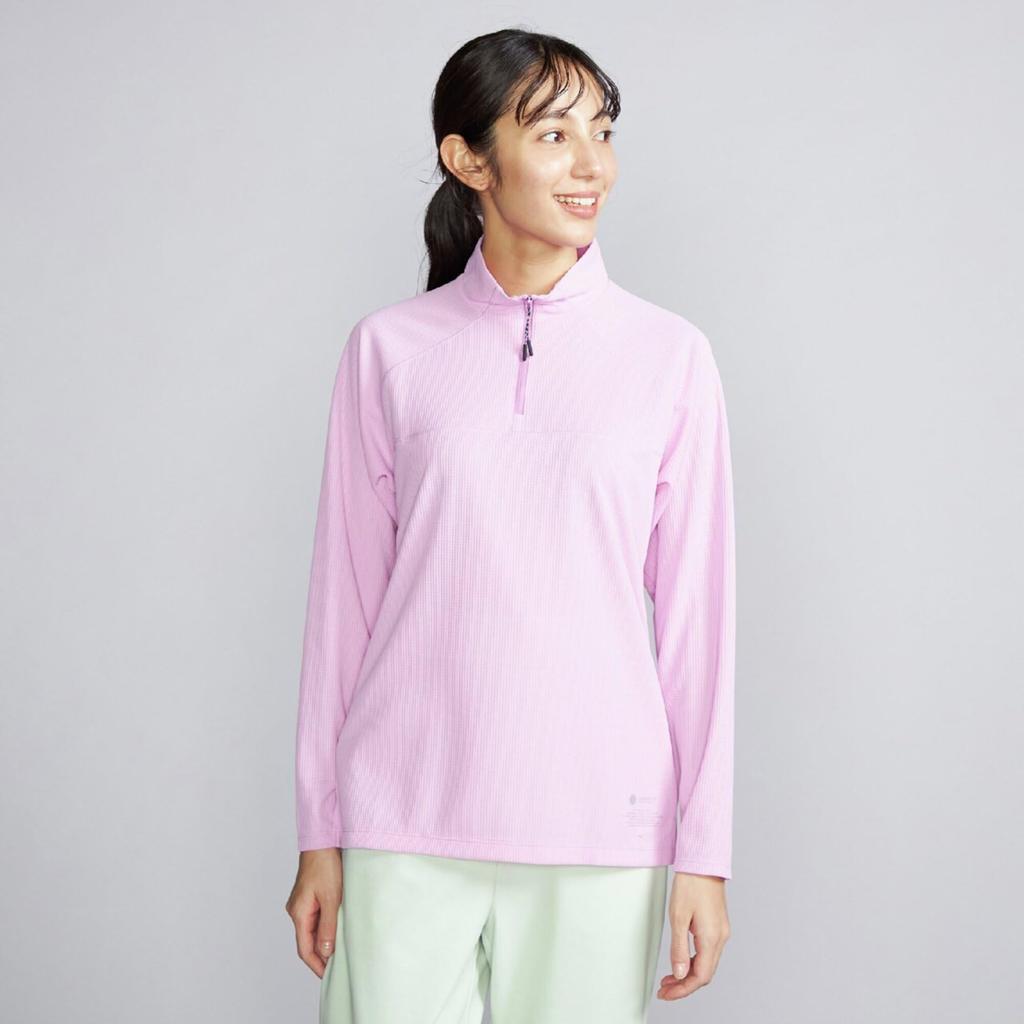 Breathable Dry Aeroflow Outdoor Pastel Size M Women's Half-Zip Shirt, Lavender, (B2MAB200)