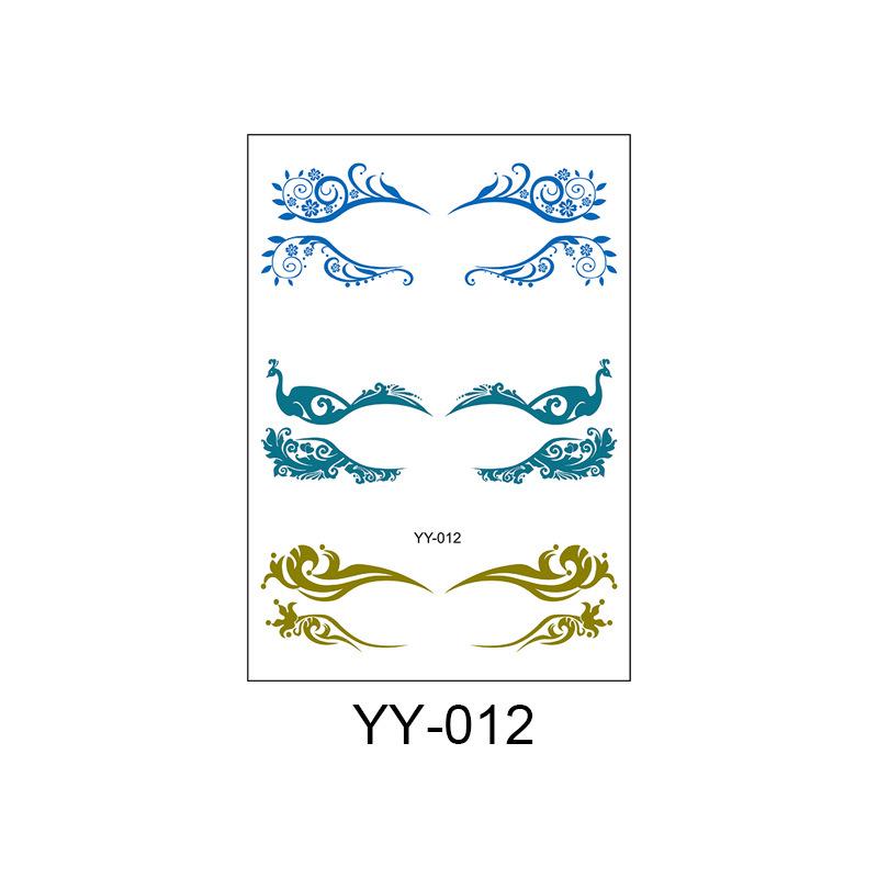 Waterproof Disposable Eyeshadow & Eyelash Tattoo Stickers - Sweatproof, Easy to Clean