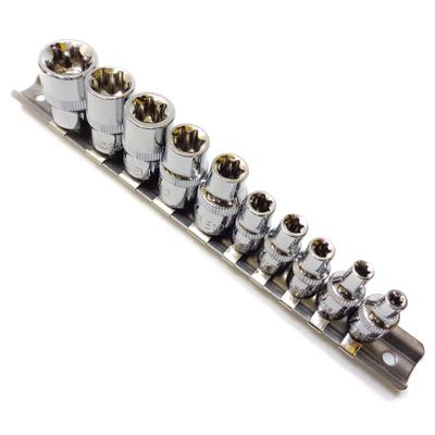 E-Typ Torx Steckschlüsselsatz, sternförmig, blütenförmig, Steckschlüssel, Innen-Torx, E-Torx, E4, E5, E6, E7, E8, E10, E12, E14, E16, E18