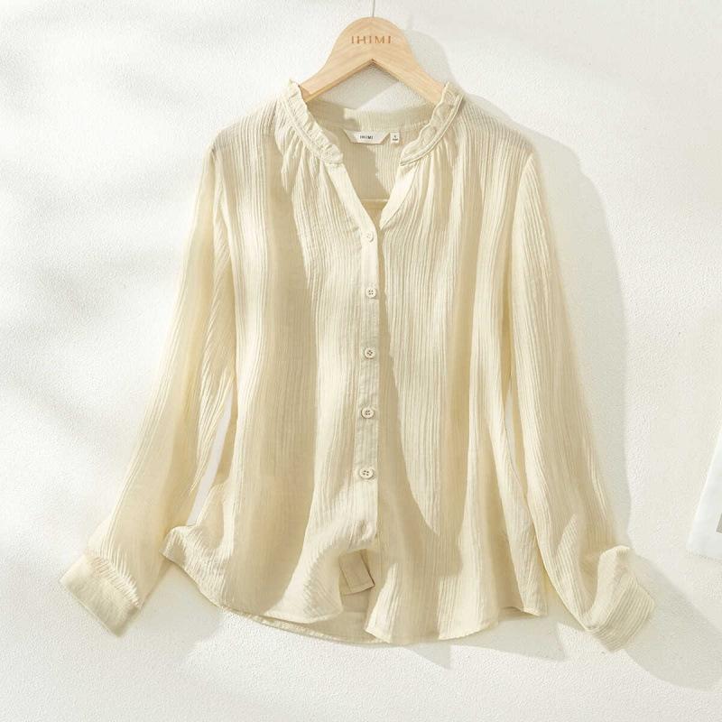 Women s High-End Long-Sleeved Shirt - Spring 2026 New Arrival XL