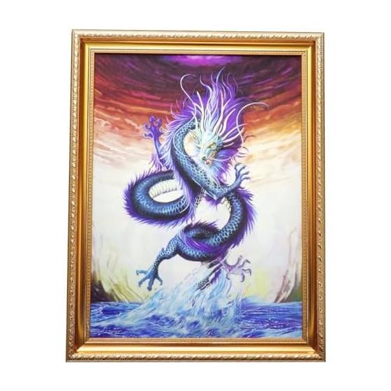 3D Frame Good Luck Feng Shui Dragon Dragon Dragon Picture Good Luck Feng Shui 3D Framed Feng Shui Goods Good Luck Goods Feng Shui Interior