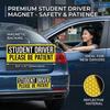 High Visibility Magnetic Car Sticker Exterior Accessories for Beginner Drivers PVC Construction Fit Any Vehicle Type