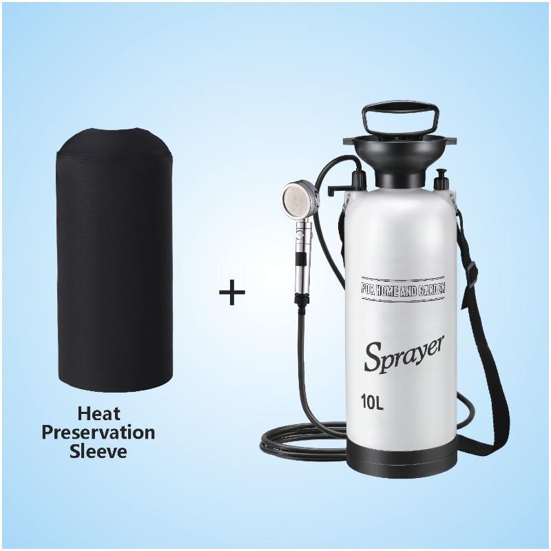 

Портативный кемпинговый душ ручной воздушный насос для путешествий на открытом воздухе садовый опрыскиватель для купания домашних животных 10L