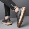 Herrskor Designade Sneakers Nya Högkvalitativa Läder Flats Bekväma Casual Utomhusskor Skateboardskor Herr Casual Skor