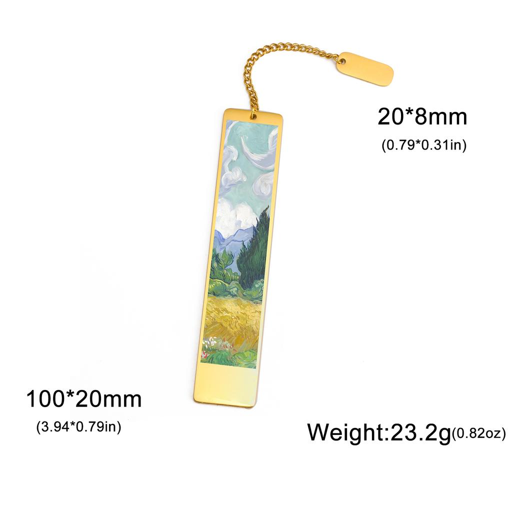 Exquisite Flower Star Sky Metal Bookmark Stainless Steel Jesus Bookmark Reading Accessory Study Stationery Valentine's Day Gifts