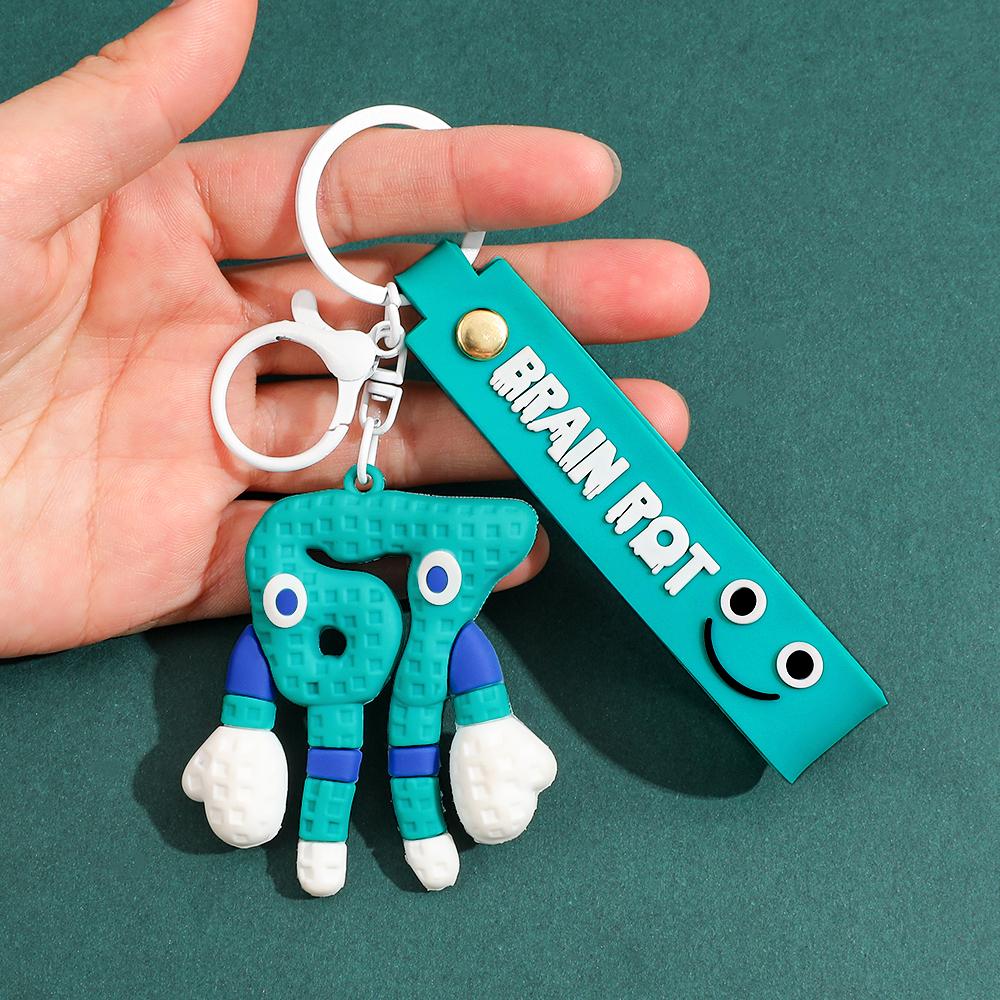 New Anime Steal A Brainrot Keychain Game Figure 3D Toys No. 9 No. 67 Anime Model Tongue Figure Toys Figure Christmas Gift