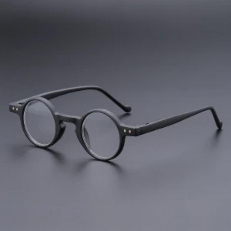 Japanese retro tortoiseshell glasses frame reading glasses fashionable versatile small round frame glasses frame +100 чёрный