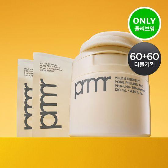 

60 sheets + 60 sheets Primera Mild & Perfect Pore Peeling Pads Plan/Single Item 60 sheets