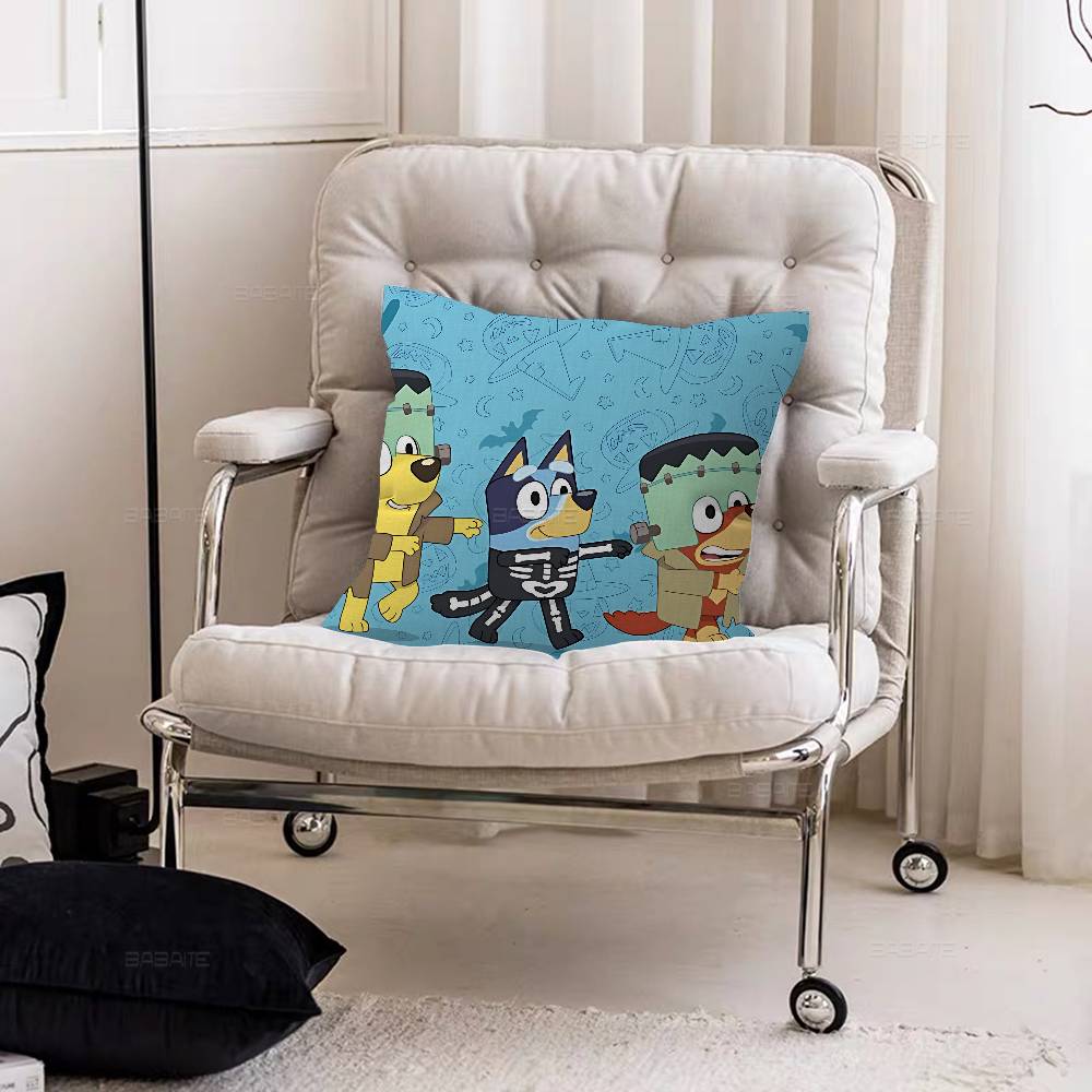 Cartoon B-Blueys Pillow Cushion Cover Pillowcase Living Room Sofa Home Decor